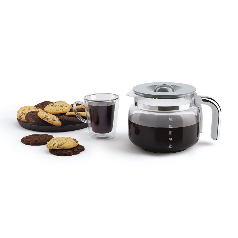 Smeg DCF02CRUK Drip Coffee Maker – 1.4 L, Aroma Selector, Auto-Start Timer, Anti-Drip System, Digital Display, Cream - Image 49