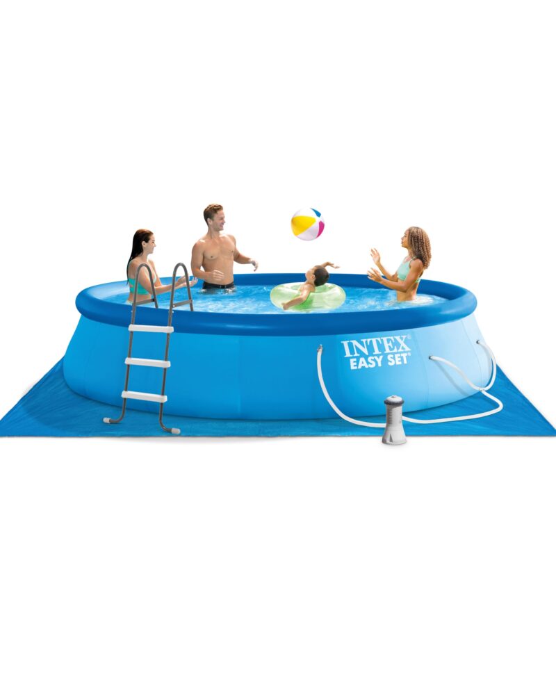 Intex 28167EH Easy Set Inflatable Pool Set – 15ft (4.57m) x 48in (122cm) Round Above Ground Pool with 1,000 GPH Pump, Ladder, Cover & Ground Cloth – 3,736 Gallon (14,141L) Capacity – 3-Ply PVC - Image 19