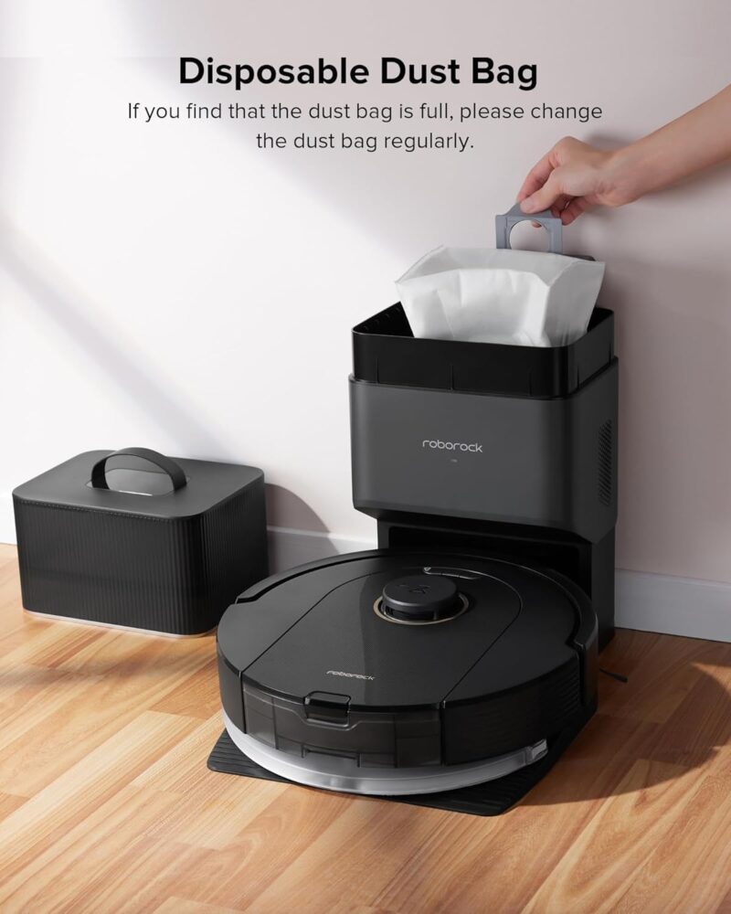 Roborock Q5 Pro+ Robot Vacuum and Mop with Self-Emptying Dock, 5500Pa Suction, DuoRoller Brush, LiDAR Navigation, Smart Mapping, Perfect for Pet Hair, Hard Floors & Carpets - Image 8