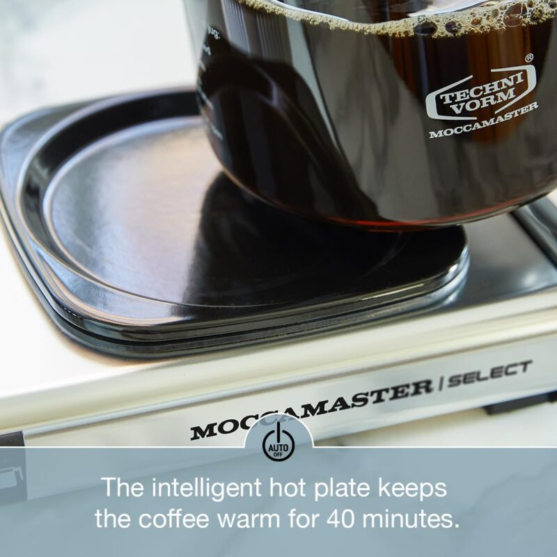 Moccamaster KBG Select Drip Coffee Maker – 1.25 L, Quantity Selector, UK Plug, Off-White - Image 82