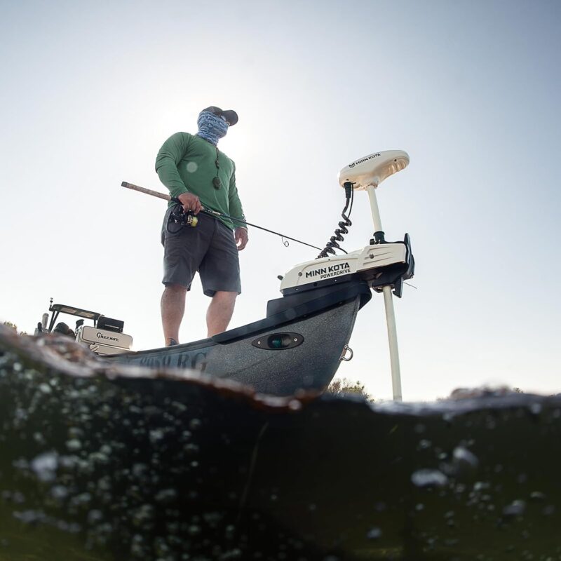 Minn Kota 1363585 Riptide PowerDrive 70 lb Thrust Bow-Mount Trolling Motor with Micro Remote, 54″ Shaft, Saltwater - Image 6