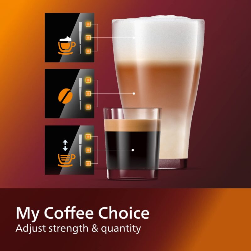 Philips 2200 Series EP2220/10 – Fully Automatic Espresso Machine with Pannarello Frother, Ceramic Grinder & AquaClean Filter (Matte Black) - Image 28