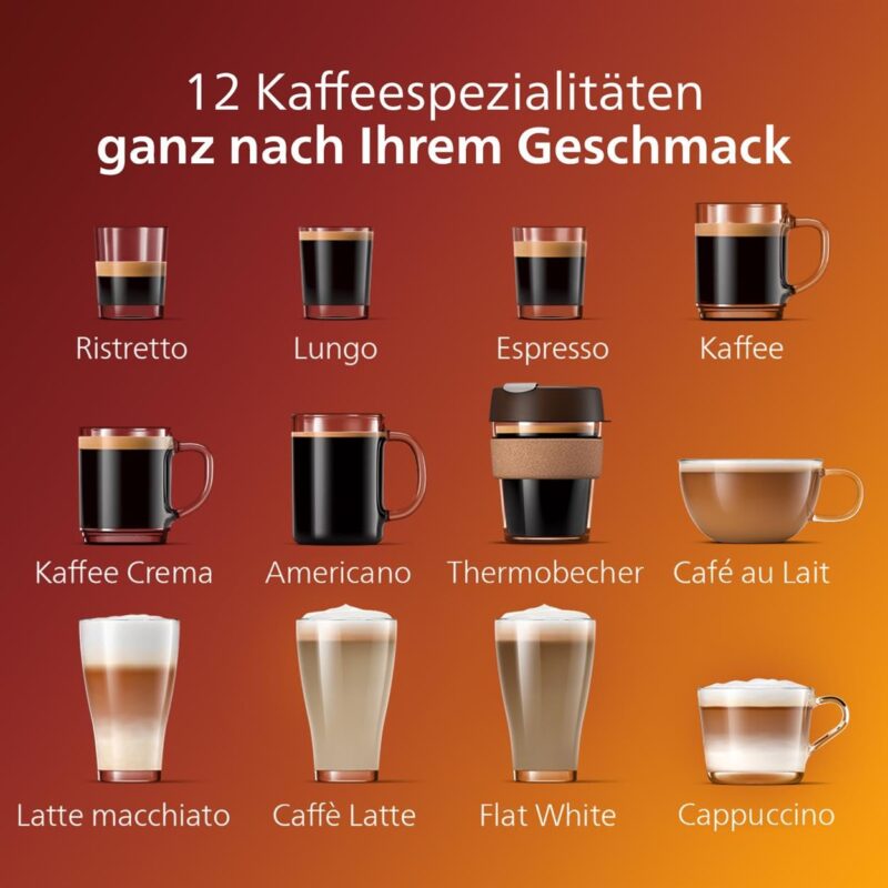 Philips Series 5400 LatteGo Fully Automatic Coffee Machine – 12 Drinks, TFT Touch Display, Built-in Grinder, EP5441/50 Black - Image 7