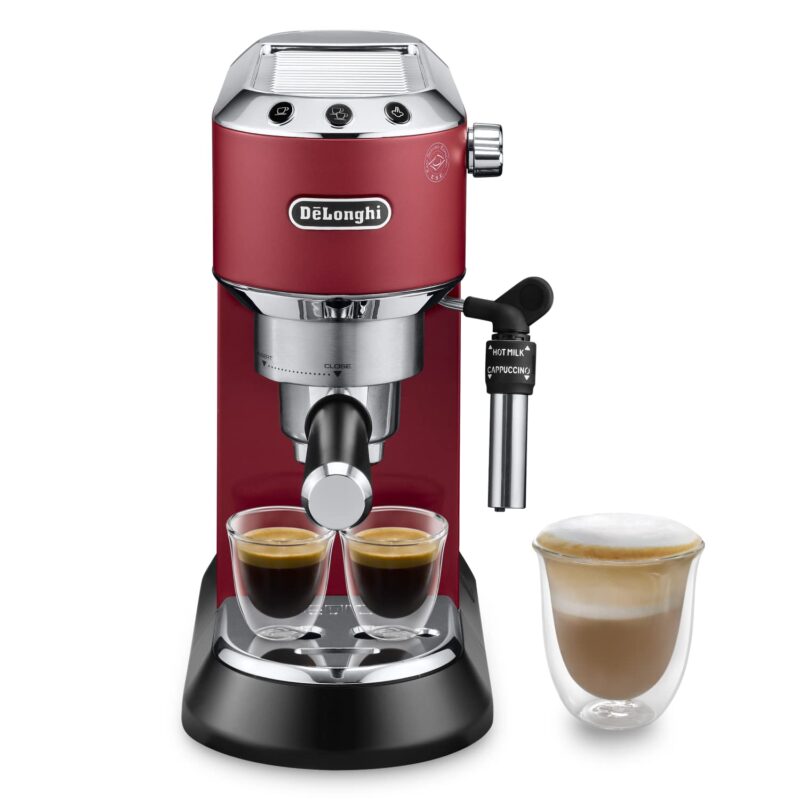 De'Longhi Dedica Style EC685.M Espresso Machine – Slim 15 cm Design, Milk Frother, 15-Bar Pressure, 1L Water Tank, Compatible with Ground Coffee & ESE Pods, Stainless Steel - Image 5
