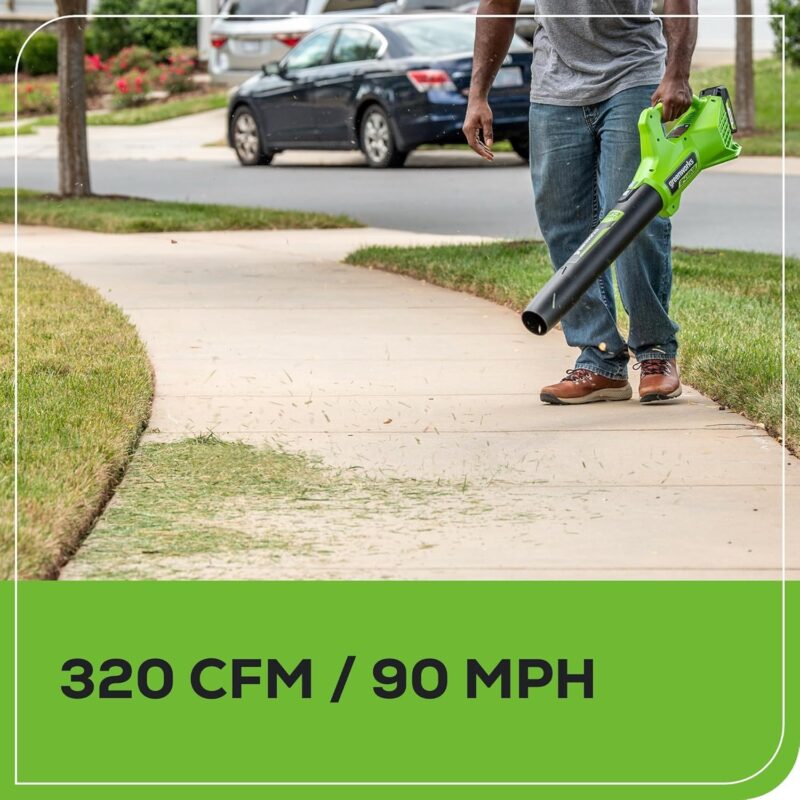 Greenworks 48V Brushless Cordless Push Lawn Mower – 17″ (43 cm) Deck, Dual 4.0 Ah Batteries & Rapid Charger, 45 Min Runtime - Image 18
