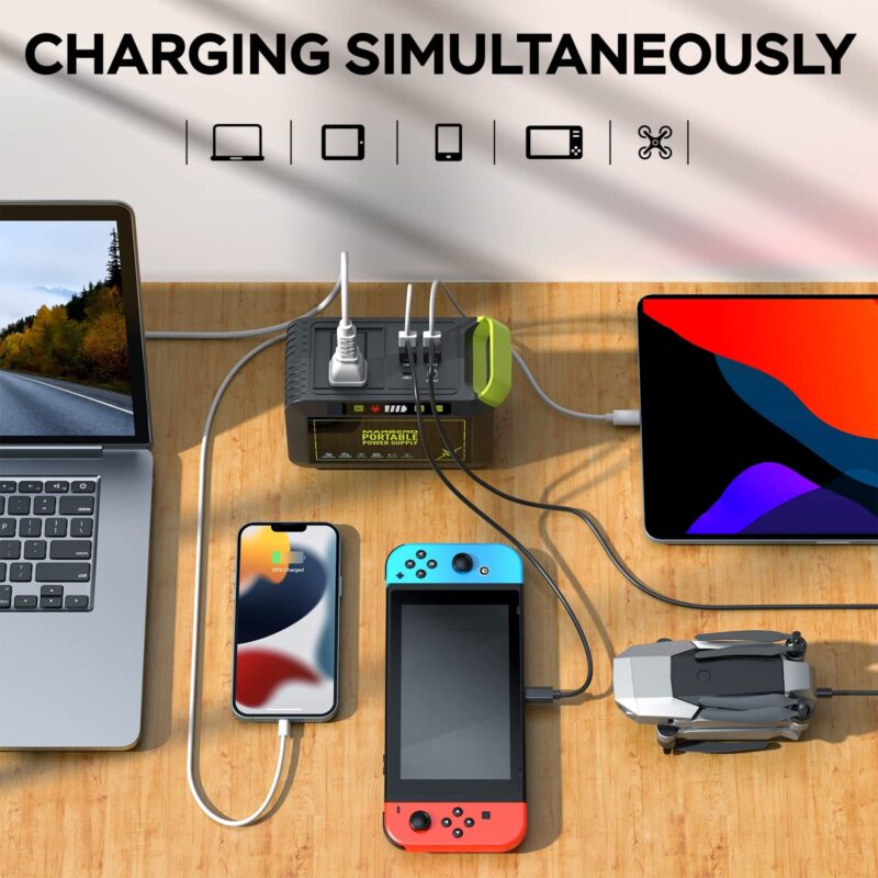 MARBERO M82 Portable Power Station – 88Wh/24000mAh Lithium Battery | 80W AC Output | Solar Rechargeable Backup Power Bank for Camping, Emergency, RV & Outdoor Use - Image 59