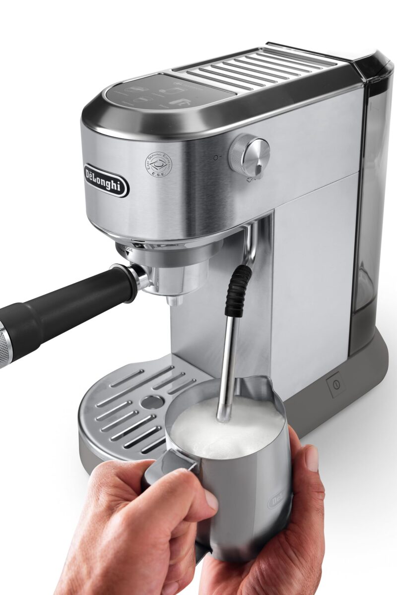 De’Longhi Dedica Style EC685M – 15-Bar Pump Espresso & Cappuccino Machine with Adjustable Cappuccino System, Slim 15 cm Silver Design - Image 42