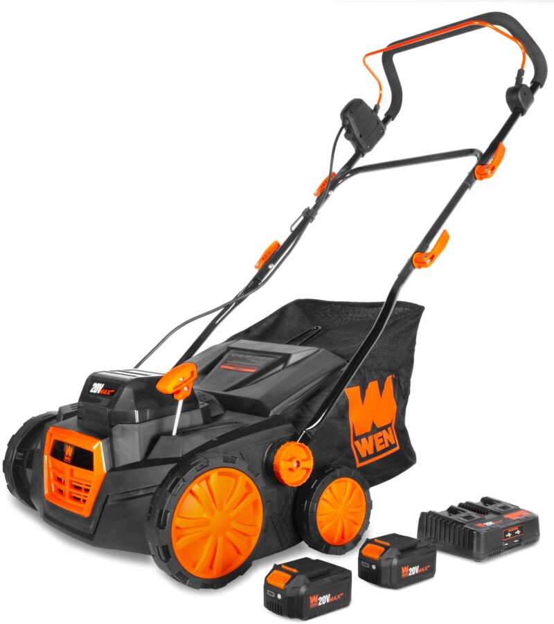 WEN 15″ (38 cm) 13-Amp Corded Dethatcher & Scarifier with 12-Gallon (45 L) Collection Bag – Model DT1315 - Image 2