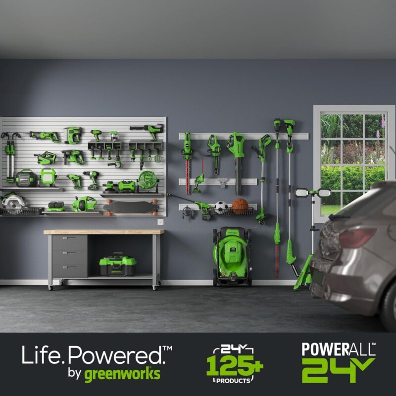 Greenworks 48V Brushless Cordless Push Lawn Mower – 17″ (43 cm) Deck, Dual 4.0 Ah Batteries & Rapid Charger, 45 Min Runtime - Image 19
