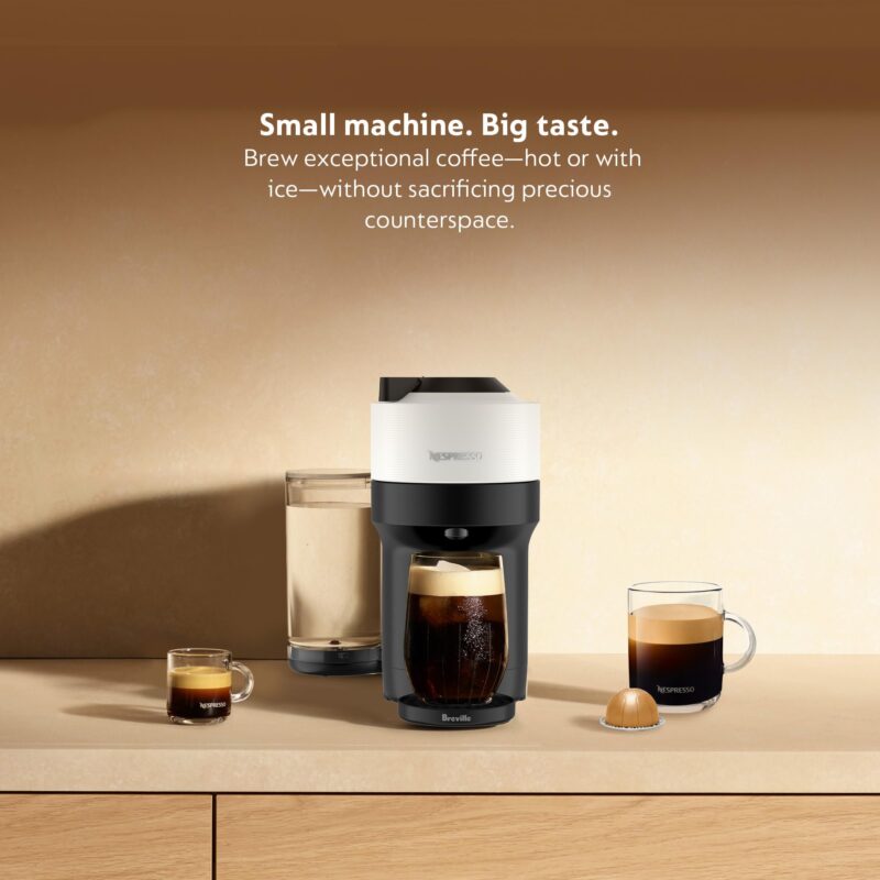Nespresso Vertuo Pop+ Coffee & Espresso Maker by Breville – Coconut White | 5 Brew Sizes, 0.74L Removable Tank, Compact & Sustainable Design - Image 37