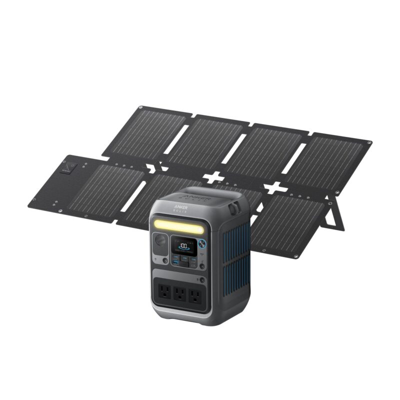 Anker SOLIX C300 Portable Power Station – 288 Wh LiFePO₄, 300 W (600 W Surge), 140 W Two-Way Fast Charge, 8-Port Solar Generator for Camping & Emergencies