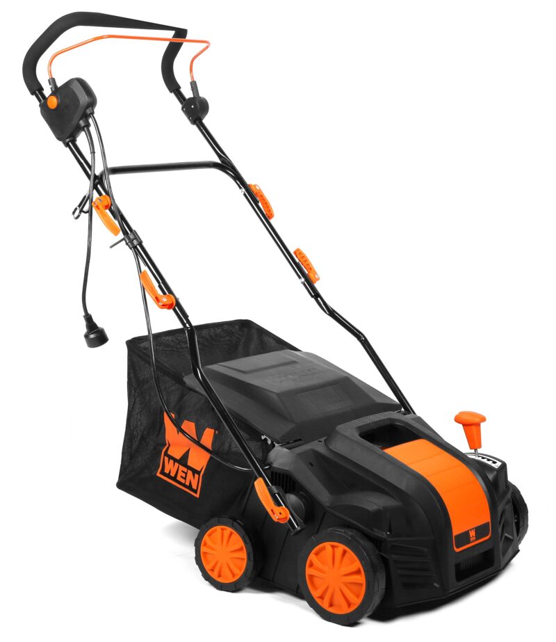 WEN 15″ (38 cm) 13-Amp Corded Dethatcher & Scarifier with 12-Gallon (45 L) Collection Bag – Model DT1315 - Image 6