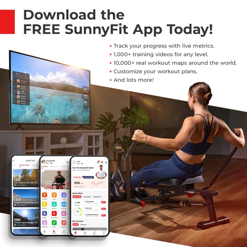 Sunny Health & Fitness Foldable Treadmill – 2.5 HP Brushless Motor, 0–16 km/h, 15-Level Auto Incline, 50 cm Deck, Bluetooth & SunnyFit App - Image 9