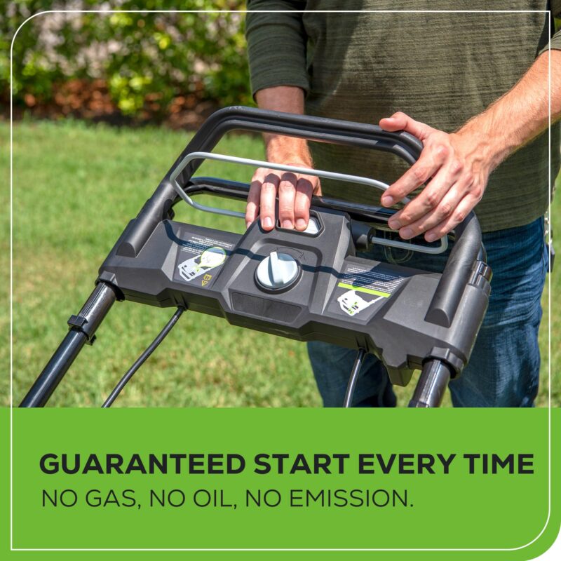 Greenworks 40V Cordless Electric Lawn Mower – 16″ (40.6 cm) Deck, 4.0 Ah Battery, 45 Min Runtime - Image 21