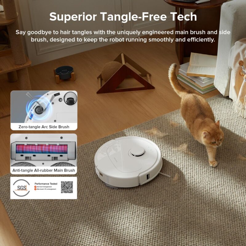 Roborock Qrevo Series Robot Vacuum and Mop – 8000Pa Suction, Dual Spinning Mops, LiDAR Navigation, Self-Emptying Dock, Smart App & Pet Hair Cleaning - Image 14