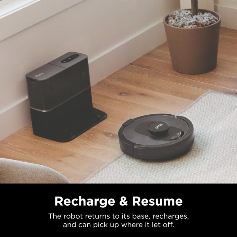 Shark AV2501S AI Ultra Robot Vacuum with HEPA Self-Empty Base, Matrix Clean Navigation, 30-Day Bagless Capacity, Smart Mapping, Voice/App Control, Perfect for Pet Hair & All Floors, Dark Grey - Image 23