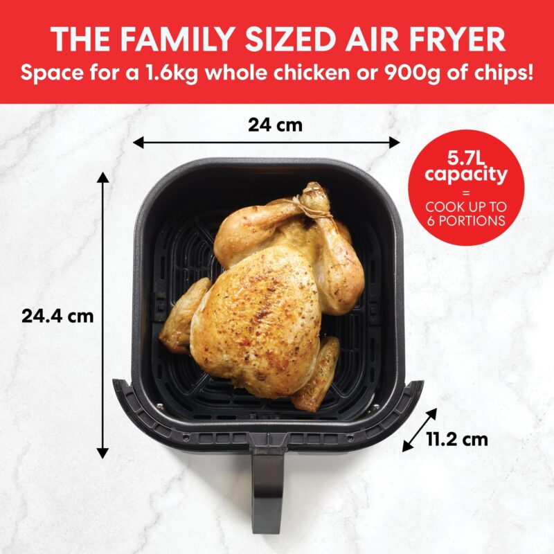 Instant Pot VersaZone Dual Air Fryer 8.5L – Double Basket with Divider, 8-in-1 Smart Cooking, Energy Saving, Easy Clean, Black Stainless Steel - Image 46