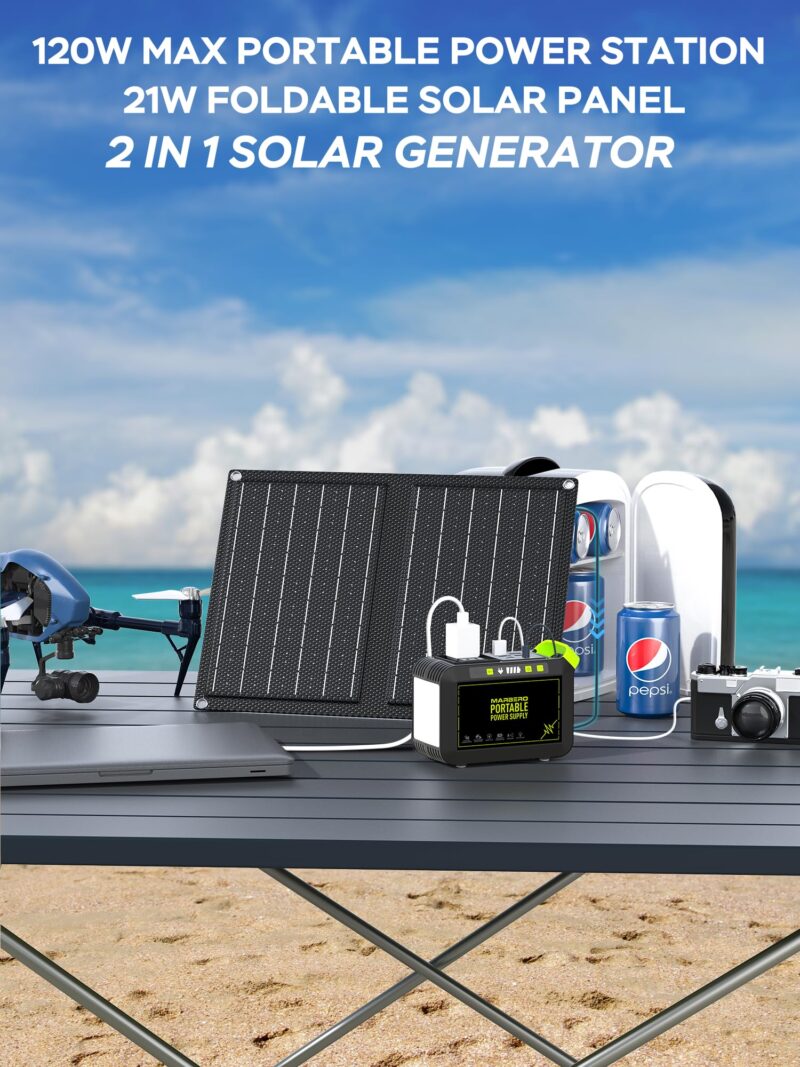MARBERO M82 Portable Power Station – 88Wh/24000mAh Lithium Battery | 80W AC Output | Solar Rechargeable Backup Power Bank for Camping, Emergency, RV & Outdoor Use - Image 37