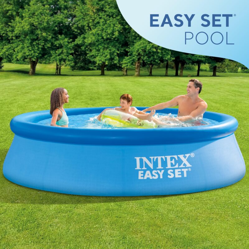Intex 28167EH Easy Set Inflatable Pool Set – 15ft (4.57m) x 48in (122cm) Round Above Ground Pool with 1,000 GPH Pump, Ladder, Cover & Ground Cloth – 3,736 Gallon (14,141L) Capacity – 3-Ply PVC - Image 11