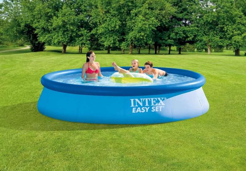 Intex 28167EH Easy Set Inflatable Pool Set – 15ft (4.57m) x 48in (122cm) Round Above Ground Pool with 1,000 GPH Pump, Ladder, Cover & Ground Cloth – 3,736 Gallon (14,141L) Capacity – 3-Ply PVC - Image 47