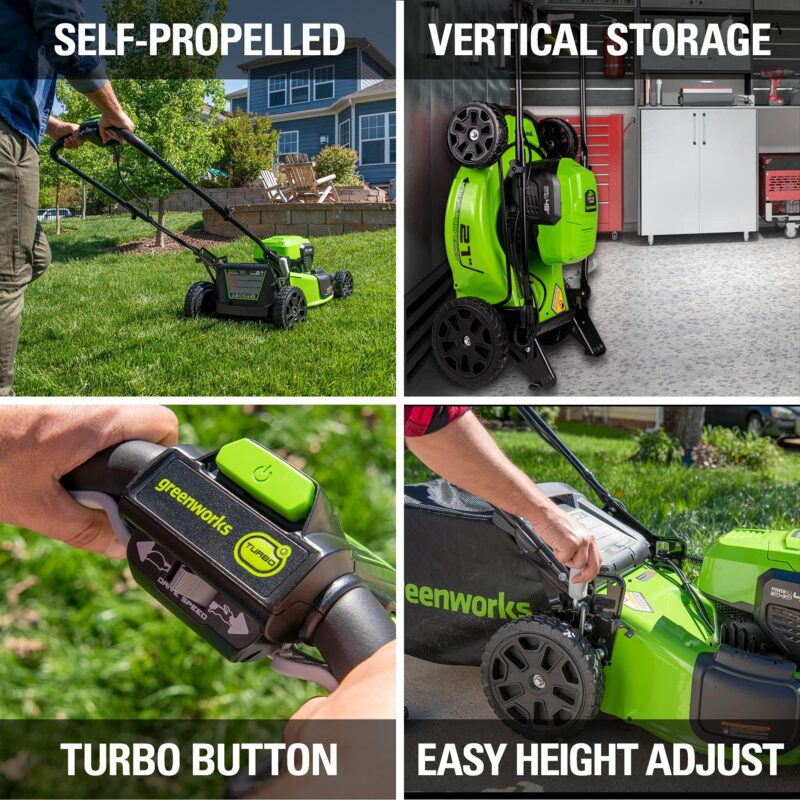 Greenworks 24V Brushless Cordless Push Lawn Mower – 13″ (33 cm) Deck, 4.0 Ah Battery & Charger Included - Image 26