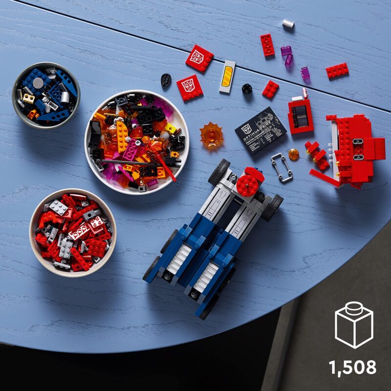 LEGO Icons Optimus Prime Transformers Set 10302 – 2-in-1 Robot and Truck Collectible Model Kit for Adults with Weapons & Accessories – Build & Display Autobot Leader – 1,508 Pieces - Image 12