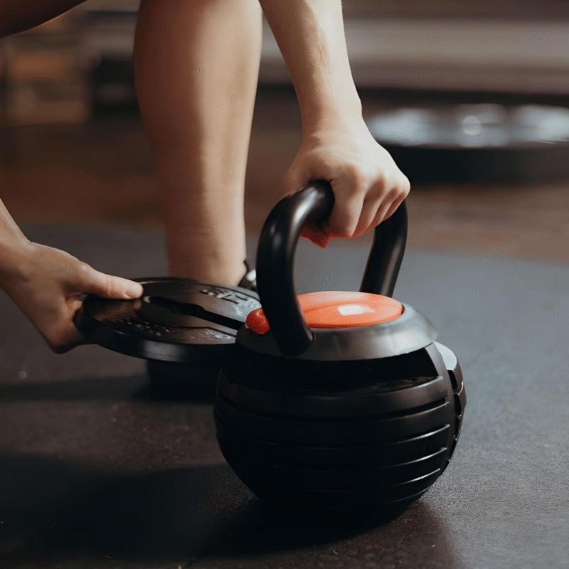 Adjustable 24kg Dumbbells Pair & 18kg Adjustable Kettlebell Package - Image 11