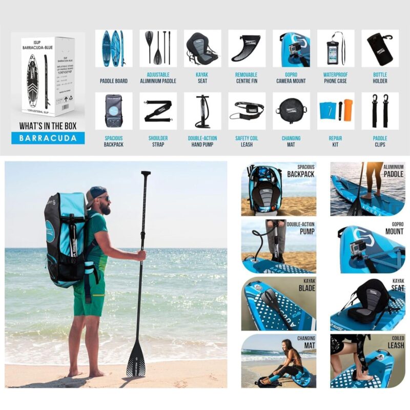 Aqua Spirit Barracuda iSUP/Kayak Inflatable Stand Up Paddle Board 2025 - Image 2