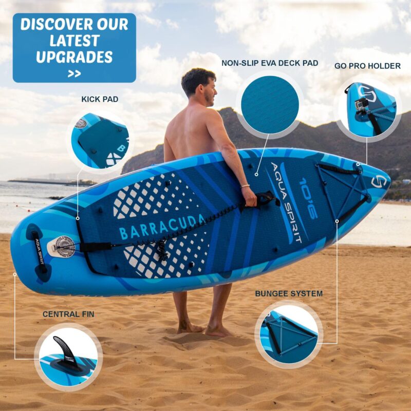 Aqua Spirit Barracuda iSUP/Kayak Inflatable Stand Up Paddle Board 2025 - Image 4